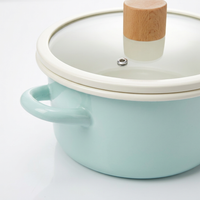Thickened Double Ear Soup Pot, Soup Pot Stew Pot, Pot Stew Pot Vintage, Universal Stovetop Stew Pot, Enamel Pot with Double Ear Handle