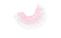 Double-Layer Lace Trim Decorative Lace Ribbon with Ruffles Translucent Ruffled Ribbon for Crafters, Garment Decoration