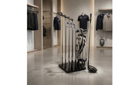 Golf Club Rack 15 Hole Golf Club Organizer with Acrylic Panels Clear for Golfers, Simulator Room, Garage