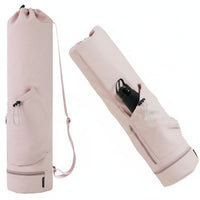 Exercise Mat Bag Textile Workout Mat Holder Bag Drawstring Closure Fitness Accessory for Yogis, Women, Travel Pilates