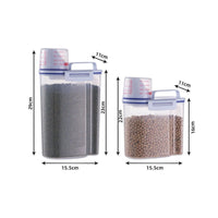 Moisture-Proof Rice Storage Container Safe Rice Dispenser with Measuring Cup Easy Pour Spout Airtight Food Storage Container for Kitchen Countertop