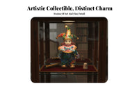 Destiny Cherub Doll Collectible Italian Tri Cherub Doll Poseable Clown Figurine Hand-Painted Face Vintage Porcelain Clown