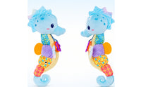 Soft Seahorse Sensory Toy Interactive Musical Seahorse Tactile Baby Rattle with Crinkle Paper Textured for Babies, Infants, Newborns, Stroller, Crib, Car Seat