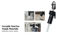 Carrying Case Needle Scaler Kit Ribbed Grip Electric Hammer Needle Scaler Multi-Surface Use Concrete Cleaning Attachment