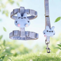 Harness Leash Set with Premium Leather H-shaped Cat Harness, Buckle Closure Cat Leash for Walking, Adjustable Kitten and Pet Walking Harness