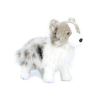 Australian Herding Stuffed Soft Stuffed Australian Herding Toy Dog with Blue Eyes Soft Detailed for Children, Bedroom, Playroom