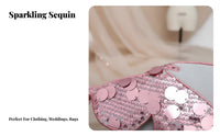 Sequined Sequin Butterfly Applique Shiny Sequins Embroidered Butterfly Applique Shimmering for Crafters, Teens, Bag Customization