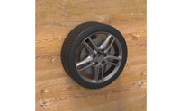 Spare Tire Carrier Bracket Wall-Mounted Spare Tire Carrier Bolt-on Steel for Enclosed Trailers, Garages