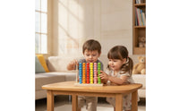 Early Learning Wooden Counting Frame Educational Wooden Abacus Colorful Counting Frame with Beads Math for Preschoolers, Toddlers, Homeschool, Classroom, Playroom