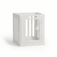 Dog Playpen with Door Indoor Dog Enclosure with Door Interlocking Pet Enclosure for Young Dogs, Apartments