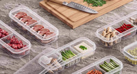 窄缝冰箱分格保鲜盒冰箱冻肉盒子冷冻食品级食物收纳盒分装盒家用