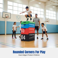 Kindergarten Vaulting Box, Wooden Detachable Gymnastics Equipment, Multitier Training for Children