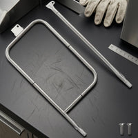 Gas Grill Burner Assembly Perforated Stainless Steel Grill Burner Uniform Heat Distribution Outdoor Cooking Gear