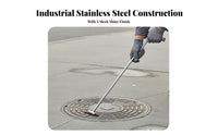 Multi-Functional Manhole Cover Hook Rust-Resistant Manhole Cover Lifter Heavy Duty for Municipal Workers, Construction Sites, Warehouses