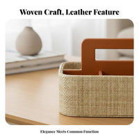 Multi-Compartment Tote with Handle Sturdy Household Storage Large Capacity