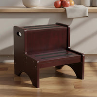 Child's Wooden Step Stool High Weight Capacity Children's Kitchen Helper Stool Holds up to 200 Lbs Child's Kitchen Helper for Young Children