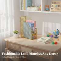 MultiTiered Desk Organizer Modern Design MultiTiered desktop shelf Includes Drawer