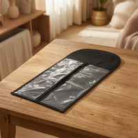 2 Pieces Garment Dust Cover Lightweight Hanging Clothes Cover with Clear Window Transparent Storage Bags