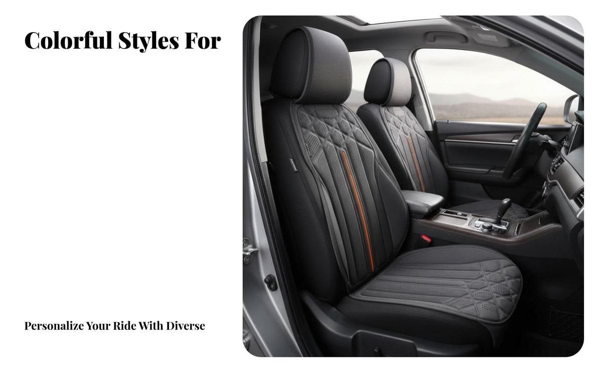Waist-Design Seat Mat Suede-Like Texture Automotive pad Universal Fit Automobile Pad for motorists, Commuters, Driving, frequent Commute, highway Trips