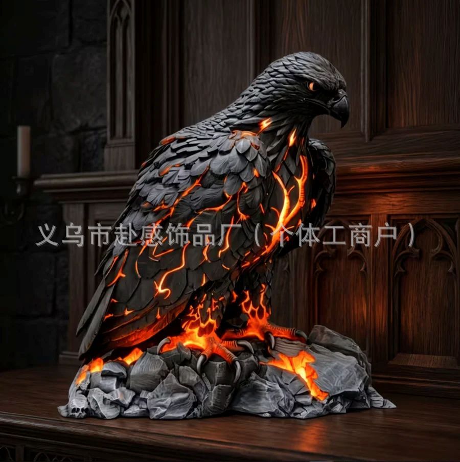 跨境新品 Pyrewing 哥特式艺术熔化的鹰灯