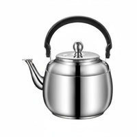Steaming Kettle Whistle Notification Stainless Stainless Kettle Anti-Scald Handle Large Capacity Boiling Pot for Commercial Users, Cafes