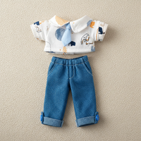 20cm Cotton Doll Clothes Set Plush Doll Outfits Dress Sweatshirt Jumpsuit