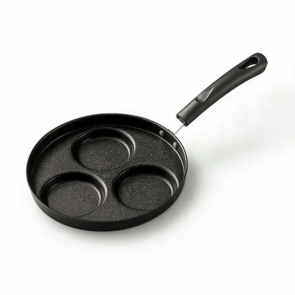 Divided Breakfast Pan Induction Compatible Nonstick Pan with Handle Multi-Sectional Skillet Stone-Coated for Singles, Busy Commuters, Small Kitchens, Rv Camping