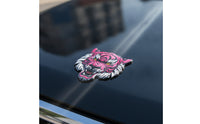3D Tiger Head Emblem Self-Adhesive Tiger Head Badge Peel and Stick for Fuel Tank