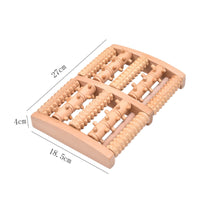 Wooden Foot Massager Roller Natural Foot Massage Roller Textured for Home, Office