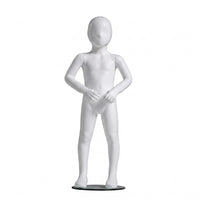 Full-Body Child Mannequin White Kids Clothing Mannequin Sturdy Dress Form for Shop Storefronts