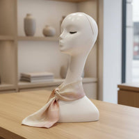 Mannequin Head with Shoulders Defined Facial Features Mannequin Head Bust Abstract Design Hairpiece Display Headform for Retailers, Shop Window