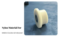 Single Flange Rail Wheel High Load Capacity Track Wheel Bearing Notch D Guide Wheel Our Company Ar-Resistant U-Notch Pulley