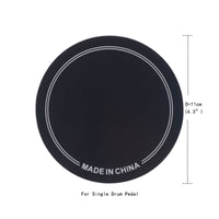 2 Pieces Flat Drum Safety Pad Printed Border Lines Drumhead Protector Easy to Install Drum Surface Protector Long-Lasting