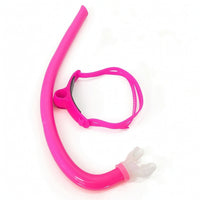 Dry Snorkel Adjustable Swimming Snorkel with Head Strap Soft Silicone for Lap Swimmers