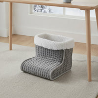 Electric Foot Warmer Gentle Foot Warmer Boot Electric-Powered Heated Boot for Home, Desk, Sofa