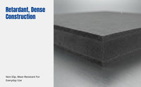 Drum Soundproof Mat, Impact Absorbing Anti-Vibration Pad, High Density Noise Reduction for Keyboard Instruments, Subwoofers