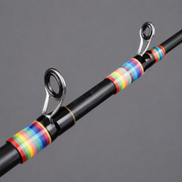 Carbon Fiber Telescopic Fishing Rod, 1.65m Lure Rod Fast Low Power for Saltwater Fishing, Matte Black Cork Silver Travel