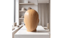 Wooden Mannequin Head Sturdy Male Mannequin Head Minimalist for Retail Stores