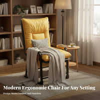 Can Lie Flat Reclining Rest Chair Ergonomic Design Zero Weightless Recliner Full Body Support Indoor Furniture High Load Capacity for Office Workers, Students, Seniors, Dorm Room, Bedroom