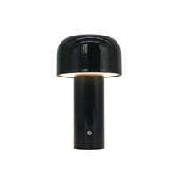 Rechargeable Fungus Table Lamp Metal Body Retro Fungus Light Dimmable for Bedroom, Restaurant, Bar