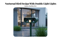 Flashing Light Creature Scarer Wide Coverage Solar Powered Acoustic Solar Acoustic Creature Waterproof