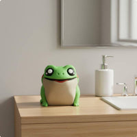 Cartoon Frog Tissue Box Flip-Accessible Belly Home Decor for Children