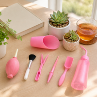 7-Piece Mini Garden Tools Set, Charming Gardening Tools for Small Potted Plants, Balcony Patio Plant Tools with Watering Can, Tweezers