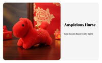 Chinese New Year Horse Soft Toy Auspicious Design Year of the Horse Soft Toy Soft Material Proceed Ld Features for Collectors