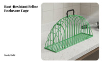 Cat Dehydrating Cage Cat Bathing Cage Quick Dry Anti-Scratch Pet Restraint for Washroom, Pet Care Professional Visits, Car Travel