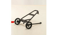 Rear Cargo Rack with Wheels Rolling Rear Bike Rack with Rollers Easy to Install for Commuters, Folding Bikes, Commuting, Travel