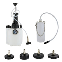 Brake Bleeder Kit with Hanging Hand Operated Chain Pump Brake Bleeder Kit with Pressure Gauge 3L for Mechanics