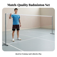 Competition Grade Badminton Net Heavy Duty Nylon Badminton Net Reinforced Edging Racket Sport Accessory High Tenacity for Professionals, Recreational Players, Indoor, Training, Backyard
