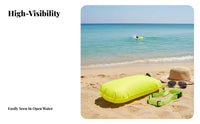 Easy Inflation Valve Swimming Tow Buoyancy Device with Storage Double Function Inflatable Waterproof Storage Bag Provides Buoyancy