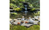 Vivid Details Miniature Duck Figurine Realistic Design Micro Landscape Duck Outdoor Safe for Pond